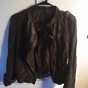 Distressed Military Fashion Jacket